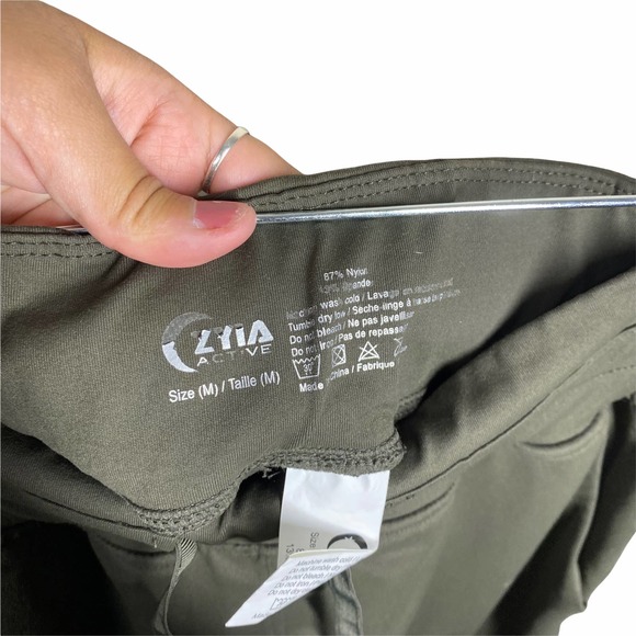 Zyia Olive ASCEND JOGGER Drawstring Waist Pants Joggers sz Medium - Picture 7 of 8